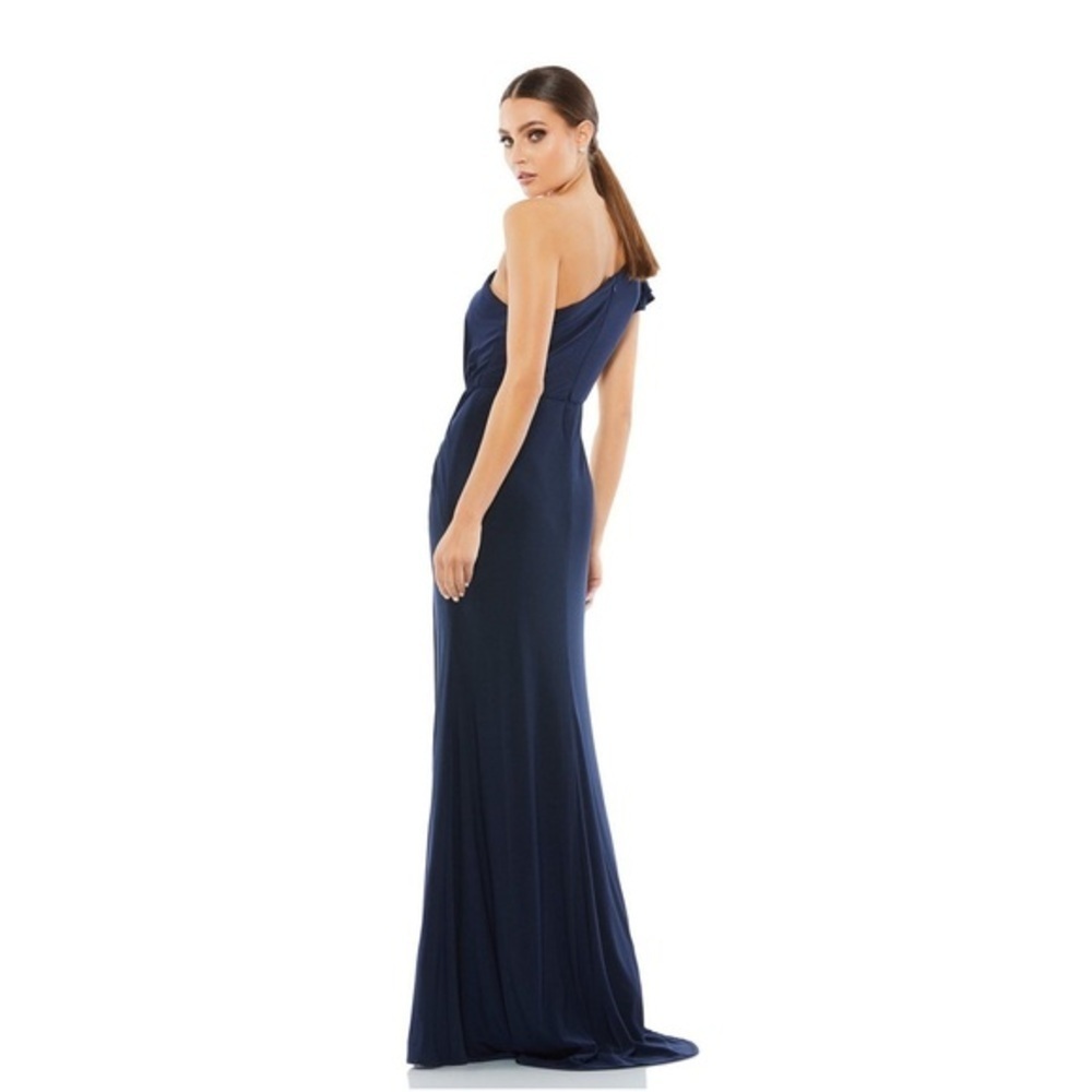 Mac Duggal Women's Ruffled One Shoulder Gown Size 14 - Picture 3 of 15